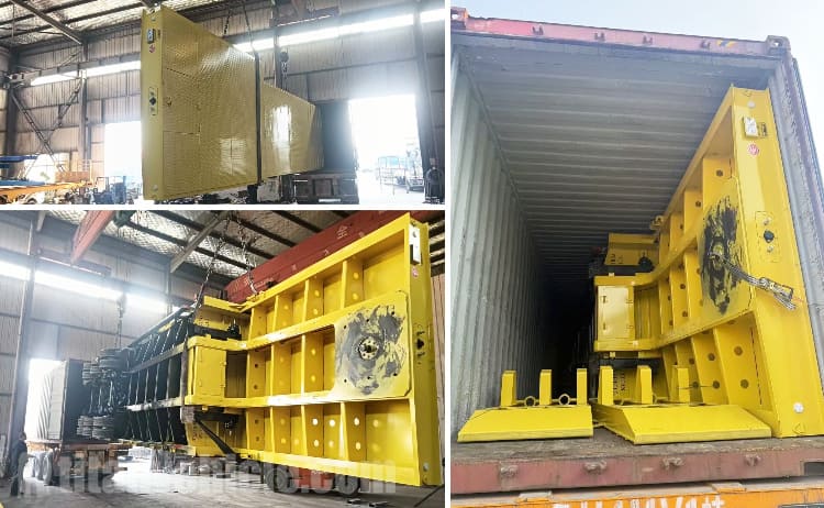 Fabricantes de remolques de plataforma baja de tres ejes en venta en Filipinas