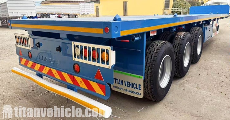Remolque de plataforma de tres ejes en venta en Zambia