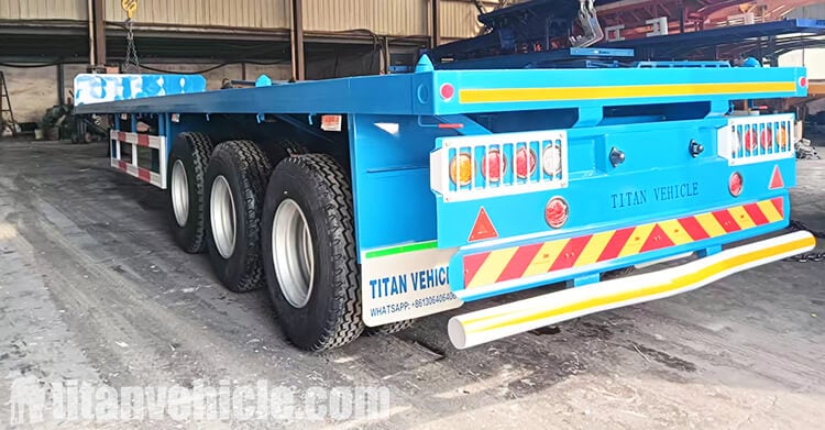 Remolque de plataforma de tres ejes en venta en Zambia