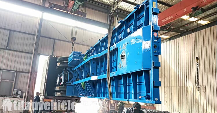 Remolque de plataforma de tres ejes en venta en Zambia