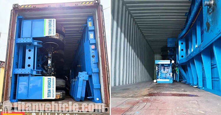 Remolque de plataforma de tres ejes en venta en Zambia