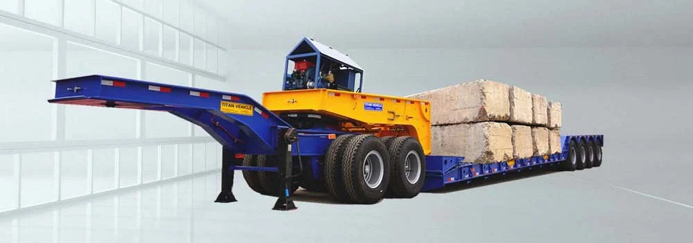 Lowboy trailer