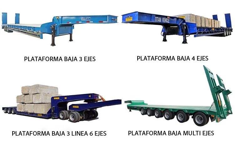 Semirremolque de plataforma baja para vender