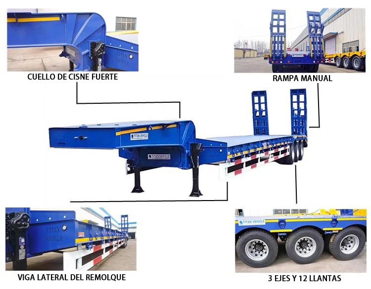 Tri axle low bed trailer