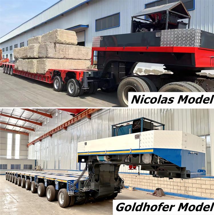 2 tipos de remolques modulares de varios ejes a la venta