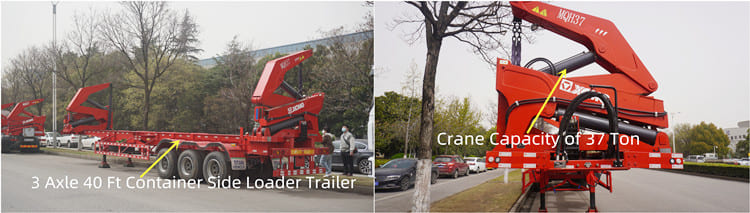 Cargador lateral para contenedores de 3 ejes y 40 pies