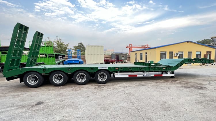 Remolque de plataforma baja de 40 pies
