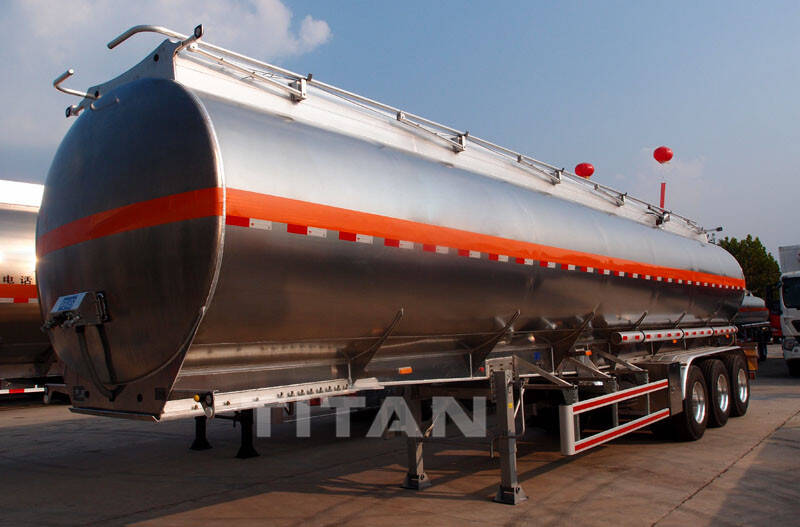 Semirremolque cisterna de combustible de aleación de aluminio de 40 metros cúbicos