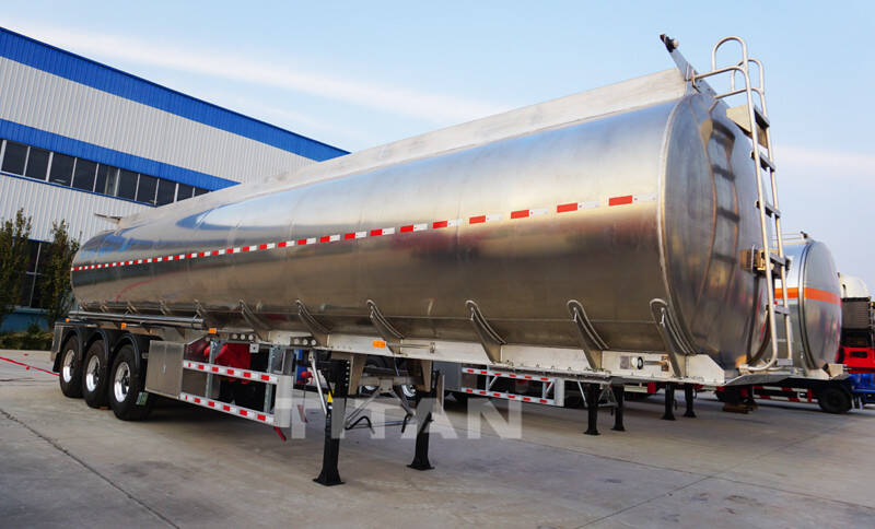 Semirremolque cisterna de combustible de aleación de aluminio de 40 metros cúbicos