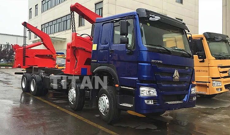Tractor de carga lateral para contenedores de 20 pies