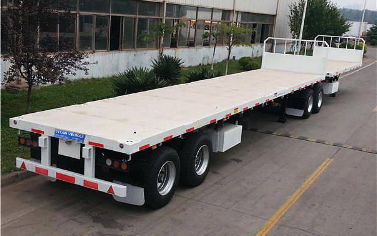 Semirremolque con plataforma portacontenedor en tándem 