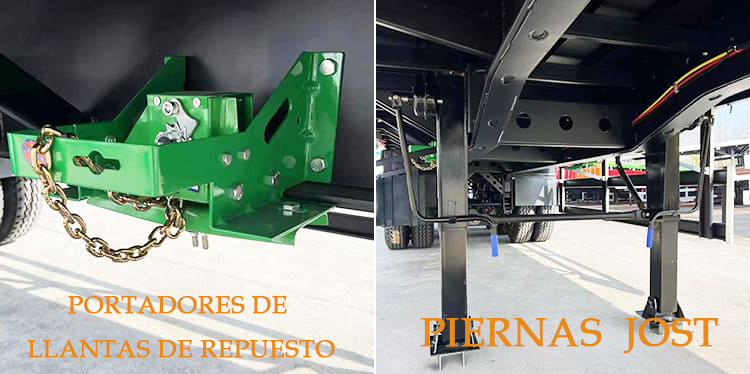 Remolque de plataforma plana de tres ejes de 40 pies a la venta cerca de mí en México