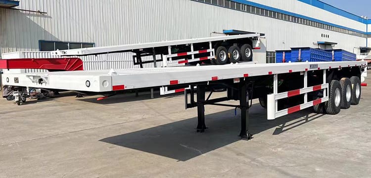 Remolque de plataforma plana de tres ejes de 40 pies a la venta cerca de mí en México