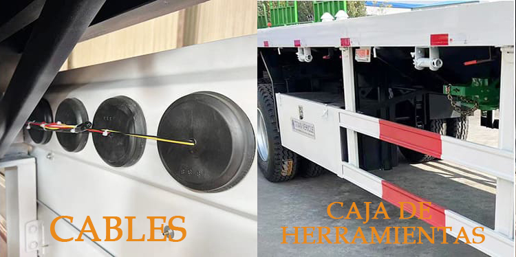 Remolque de plataforma plana de tres ejes de 40 pies a la venta cerca de mí en México