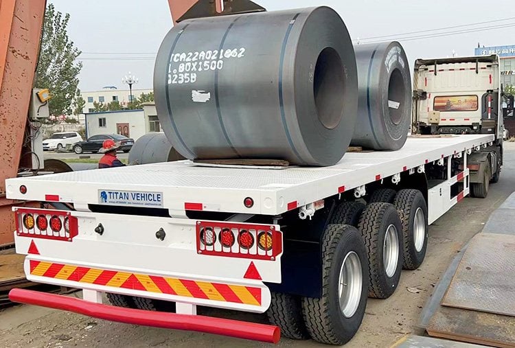 Remolque de plataforma plana de tres ejes de 40 pies a la venta cerca de mí en México