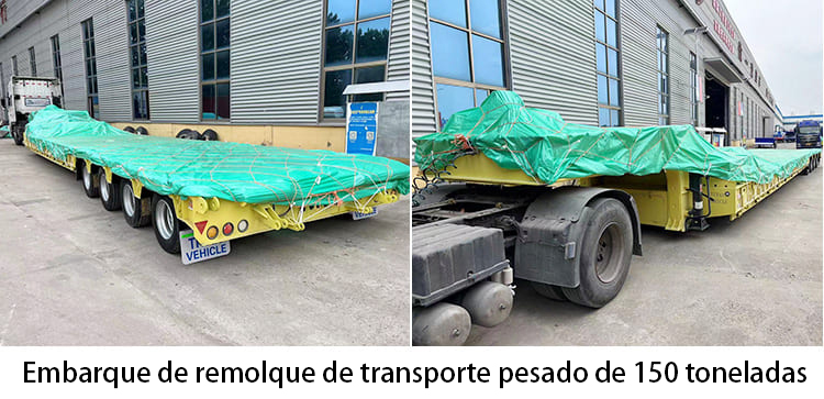 Fabricante de Remolques de transporte pesado de 150 toneladas a precio de venta 