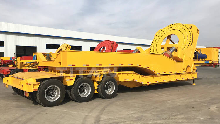 Remolque adaptador para transporte de palas de aerogenerador de 80m