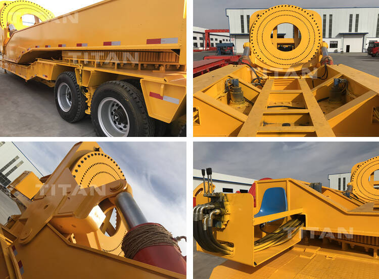 Remolque adaptador para transporte de palas de aerogenerador de 80 m