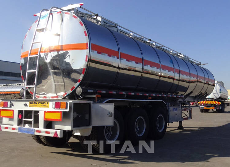Cisterna de acero inoxidable de 3 ejes a la venta