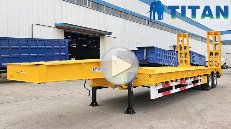 Venta de cargador bajo de 2 ejes | Precio bajo del remolque del tractor del cargador en Guam