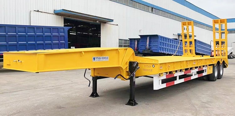 Venta de cargador bajo de 2 ejes | Precio bajo del remolque del tractor del cargador en Guam