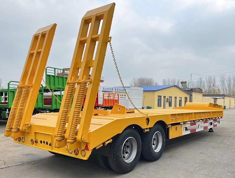 Venta de cargador bajo de 2 ejes | Precio bajo del remolque del tractor del cargador en Guam