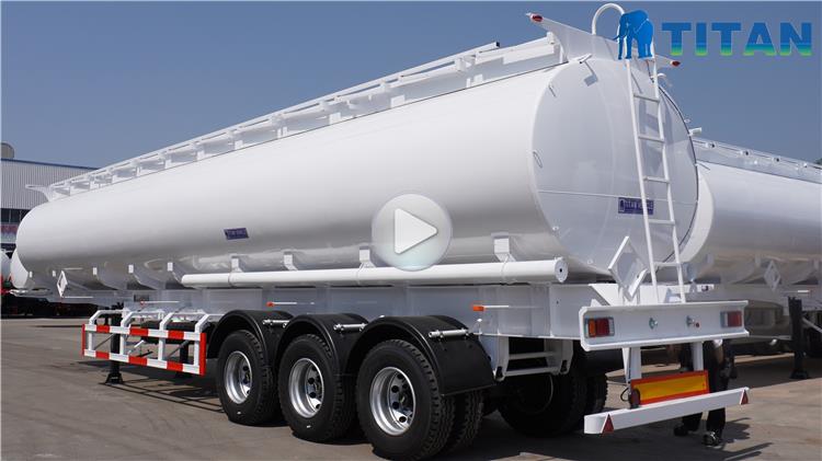 Semirremolque cisterna de combustible de tres ejes y 45000 L a la venta en Zambia