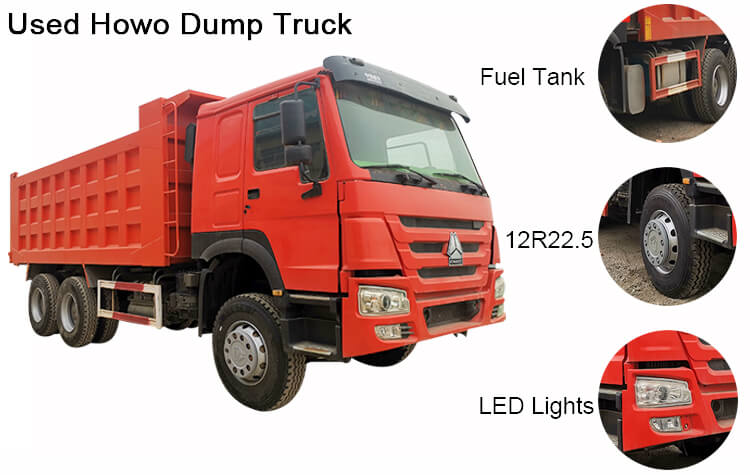 Second Hand Howo Dump Truck for Sale