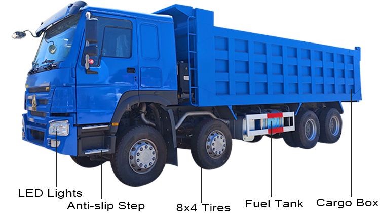 Camión volquete Sinotruk Howo de segunda mano de 8x4