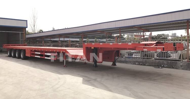 Remolque de palas eólicas extensibles de 50 m