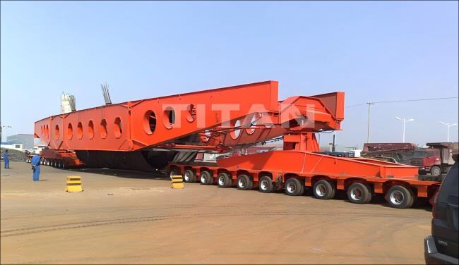 Remolque para transporte pesado con puente de vigas TITAN