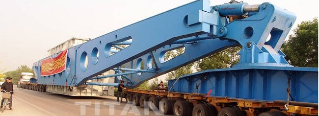 Remolque para transporte pesado con puente de vigas TITAN