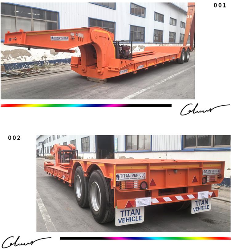 Remolque Lowboy de 2 ejes con carga frontal en venta en México