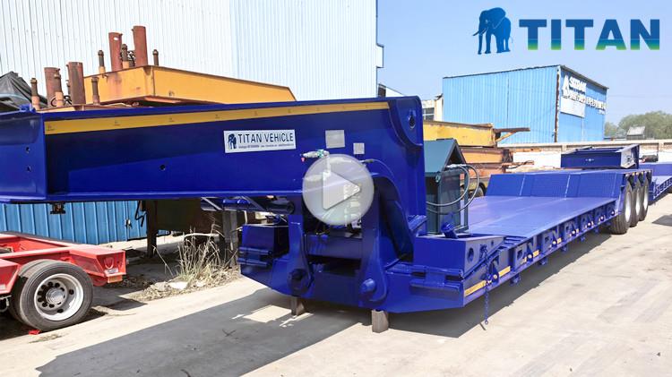 Precio del remolque Lowboy RGN con cuello de cisne desmontable en Panamá