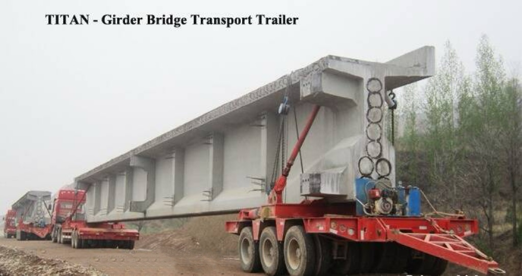 Remolque de transporte de puentes