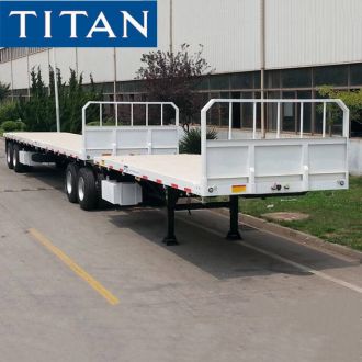 Semirremolque con plataforma portacontenedor en tándem 