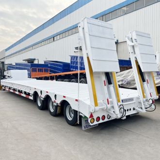 Semirremolque portacontenedores de cama baja