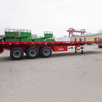 Remolque de plataforma de 3 ejes y 40 pies