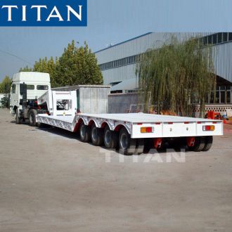 Semirremolque cuello de cisne desmontable de 150 toneladas