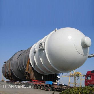 Remolque con módulo hidráulico para transporte de equipos grandes