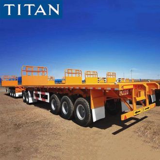Remolque de plataforma portacontenedor en tándem 
