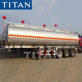 Semirremolque cisterna de combustible de aleación de aluminio de 40 metros cúbicos