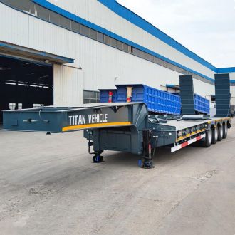 Remolque de camión de plataforma baja portador de 120 toneladas