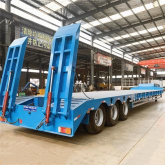 Remolque de plataforma baja de 60 toneladas