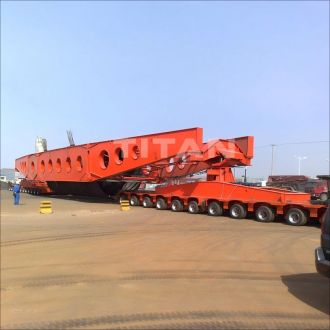 Remolque para transporte pesado con puente de vigas TITAN